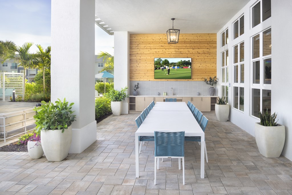 Covered Veranda at Everly Apartments in Naples, FL Covered Veranda at Everly Apartments in Naples, FL