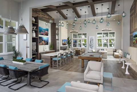 Club Room at Waverly Terrace Luxury Apartments in Temple Terrace, FL