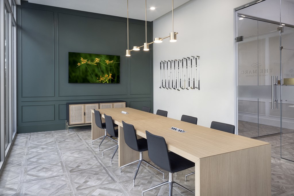 Conference Room at The Marc Luxury Apartments in Palm Beach Gardens FL