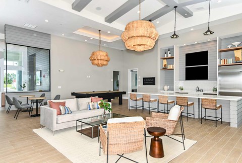 Club Room at The Gallery Luxury Apartments in Trinity, FL