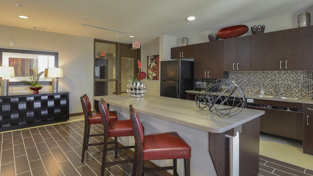 Demo Kitchen at West Brickell Tower Senior Apartments in Miami
