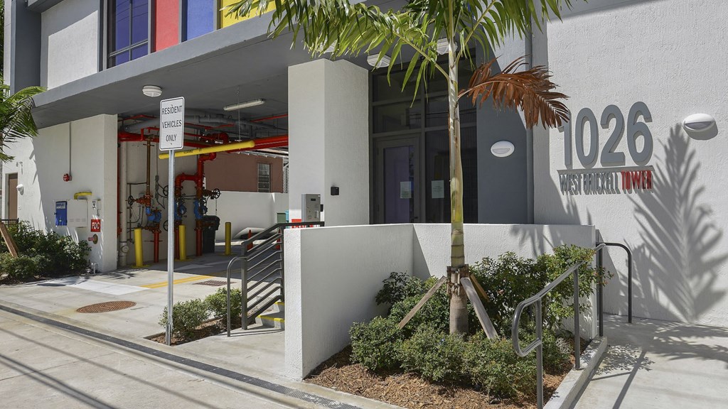 Entrance at West Brickell Tower Senior Apartments in Miami