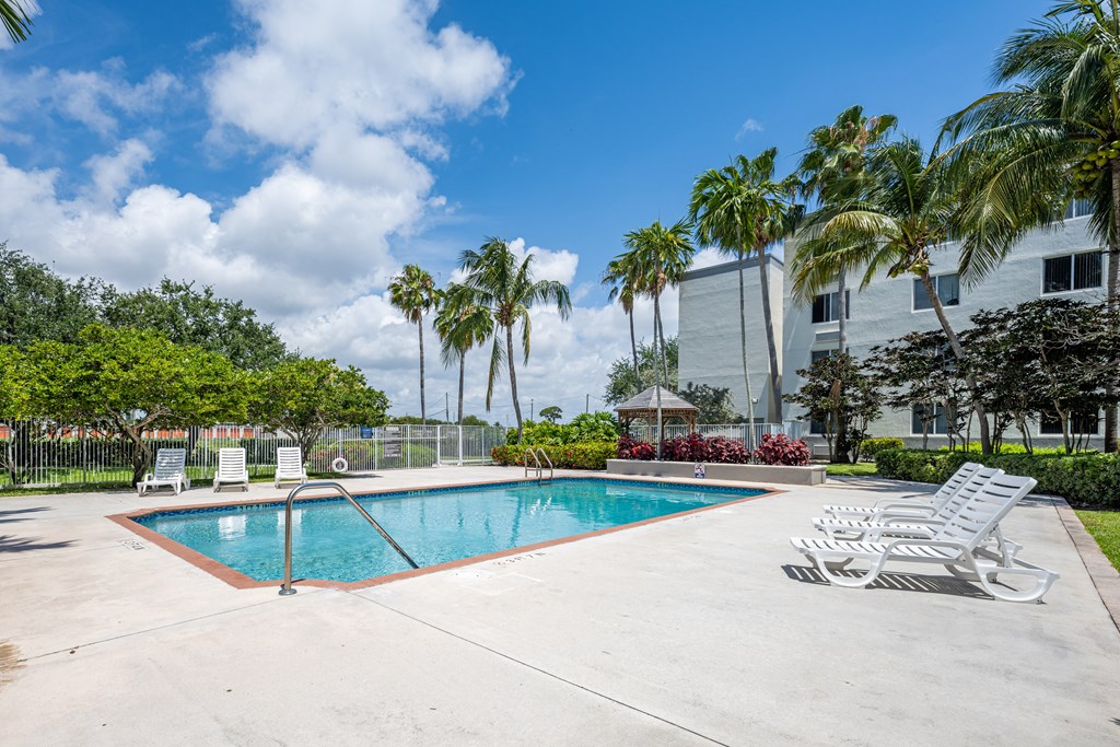 Swimming Pool at Riverview House Senior Apartments in Lake Worth FL