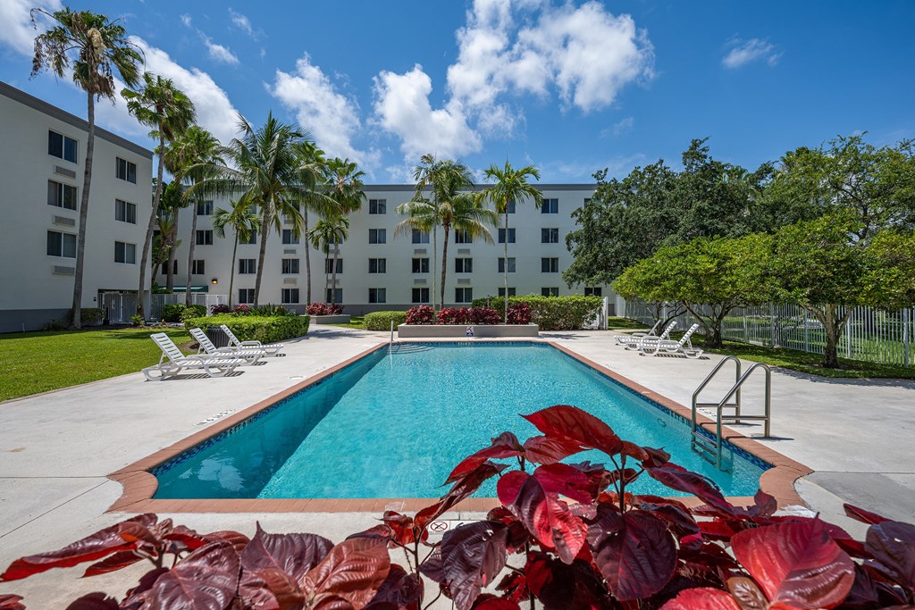 Swimming Pool at Riverview House Senior Apartments in Lake Worth FL