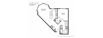 One Bedroom Apartment at The Kentshire Senior Apartments in Midland NJ