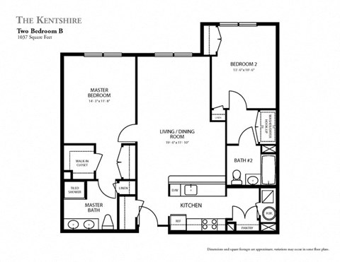 Two Bedroom Apartment at The Kentshire Senior Apartments in Midland NJ
