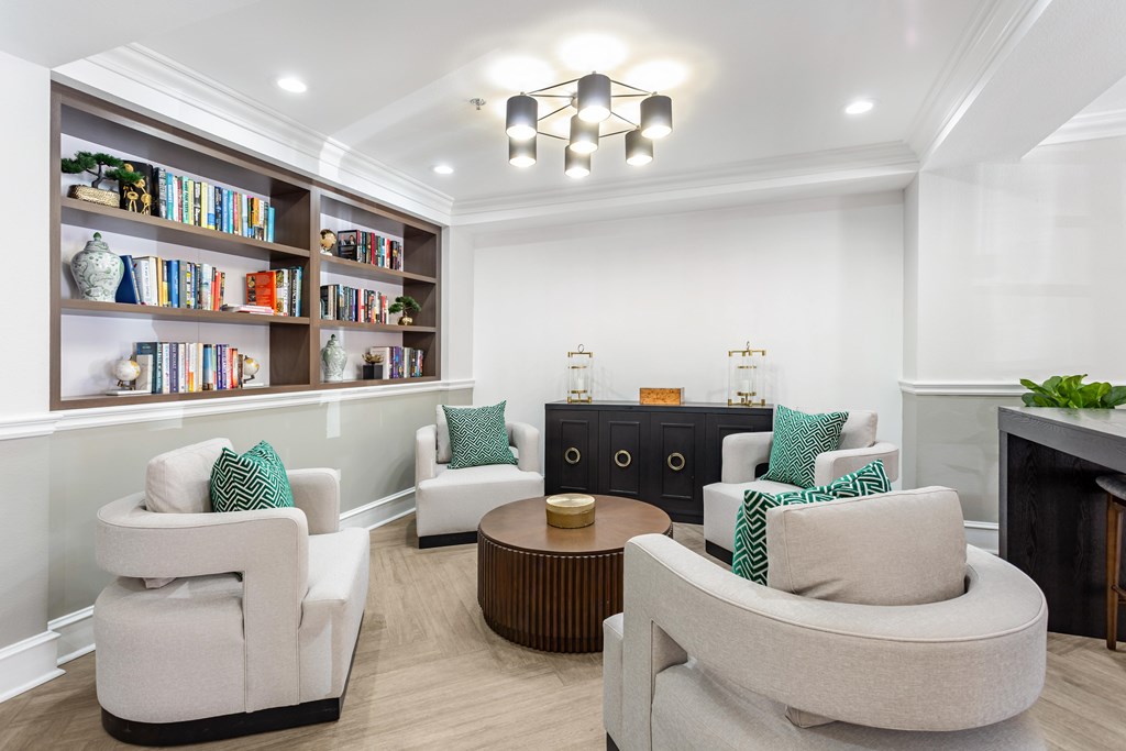 Library at Grand Plaza Senior Apartments in Los Angeles, CA