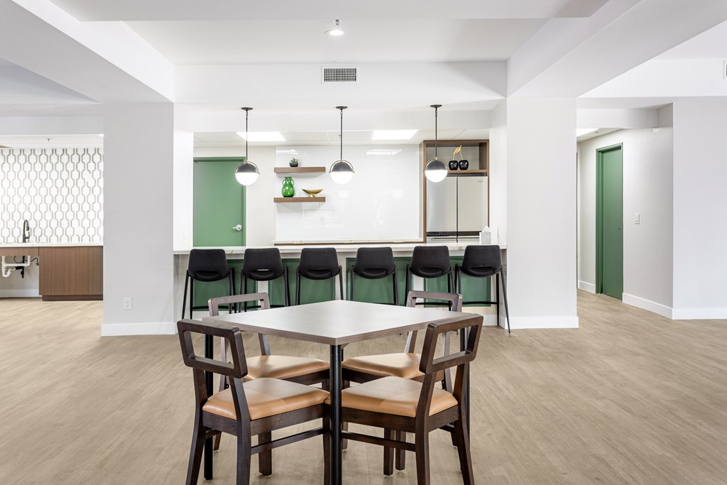 Community room at Grand Plaza Senior Apartments in Los Angeles, CA