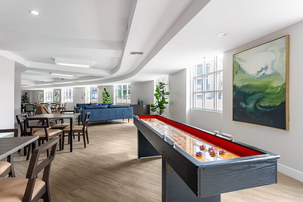 Shuffle Board at Grand Plaza Senior Apartments in Los Angeles, CA
