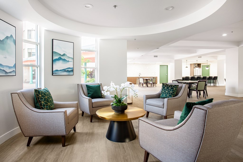 Community Room at Grand Plaza Senior Apartments in Los Angeles, CA