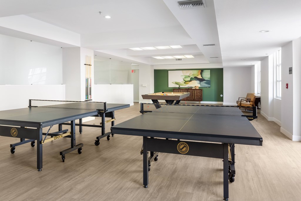 Ping Pong Tables at Grand Plaza Senior Apartments in Los Angeles, CA