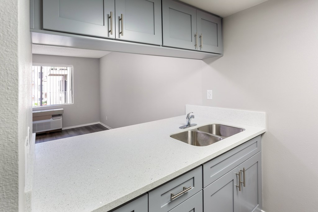 Modern Kitchens at Grand Plaza Senior Apartments in Los Angeles, CA