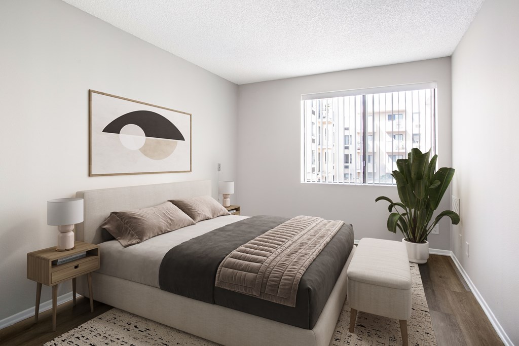 Spacious Bedrooms at Grand Plaza 62 Plus Apartments in Los Angeles
