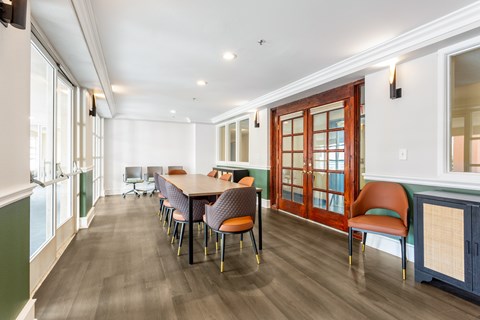 Community Room at Grand Plaza Senior Apartments in Los Angeles, CA