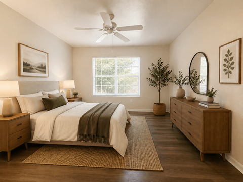 Spacious Bedrooms at Grande Oaks Affordable Apartments in Tampa FL