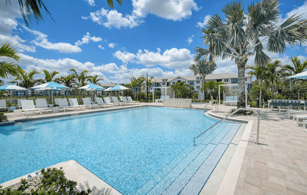 Heated Pool at Everly Luxury Apartments in Naples FL