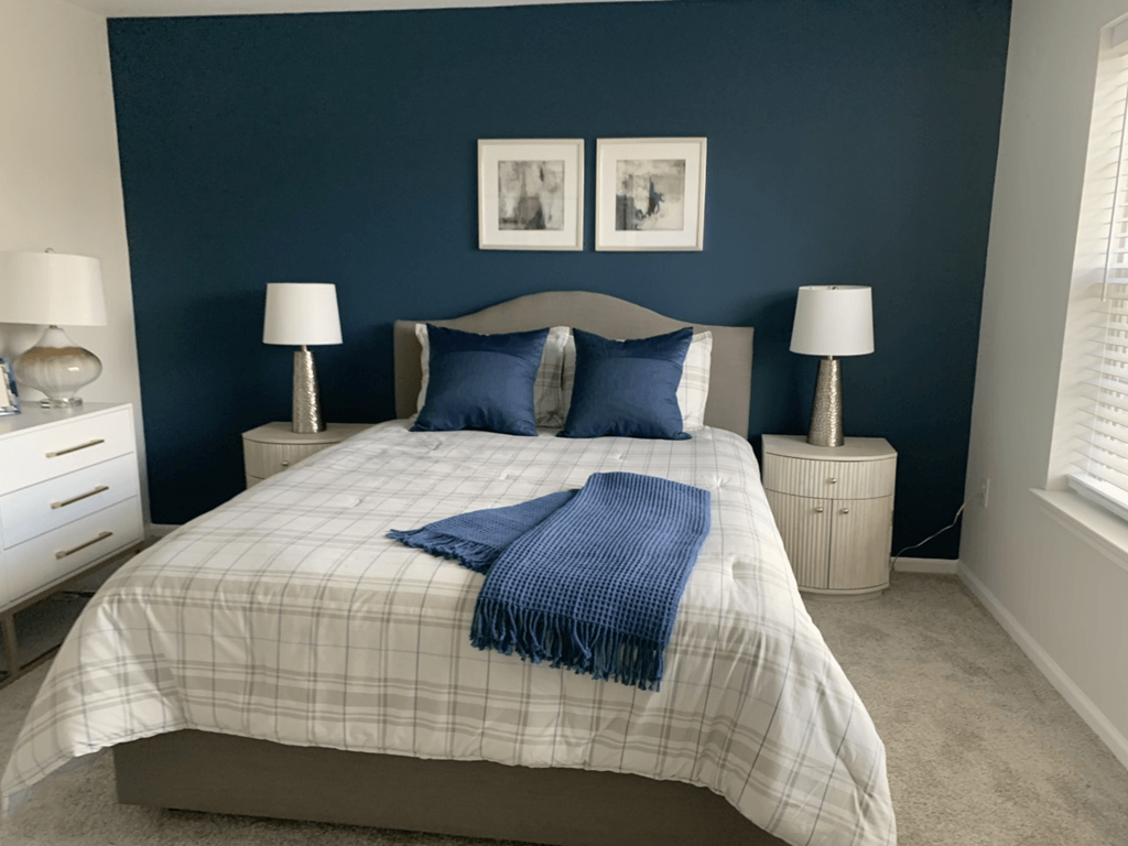 Bedroom at The Kentshire Senior Apartments in Midland NJ