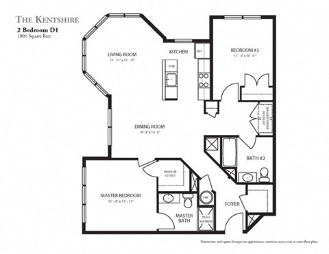 Two Bedroom Apartment at The Kentshire Senior Apartments in Midland NJ