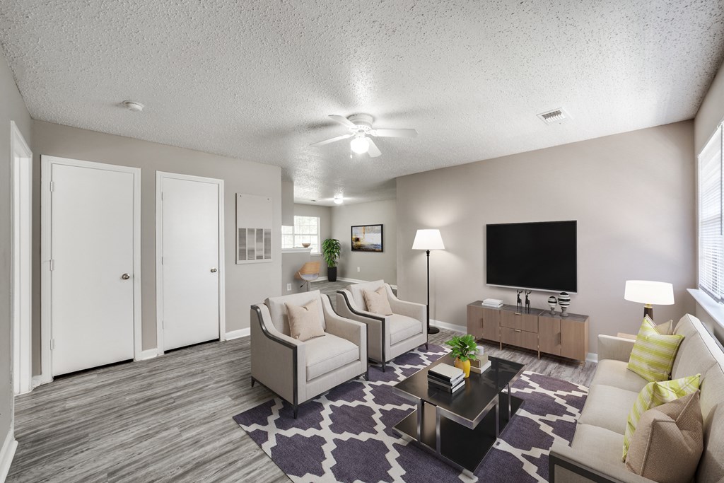 the preserve at ballantyne commons living room with couches