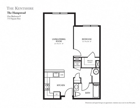 One Bedroom Apartment at The Kentshire Senior Apartments in Midland NJ