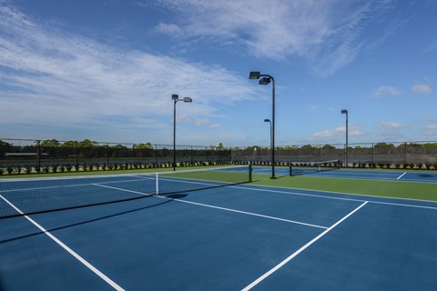 Two Tennis Courts at The Sedona Luxury Apartments in Tampa FL