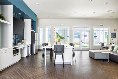 Clubhouse at Lakeland Senior Apartments in Santa Fe Springs CA