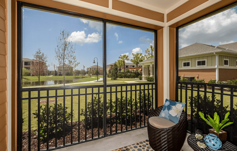 Screened In Balconies at The Sedona Luxury Apartments in Westchase Tampa FL