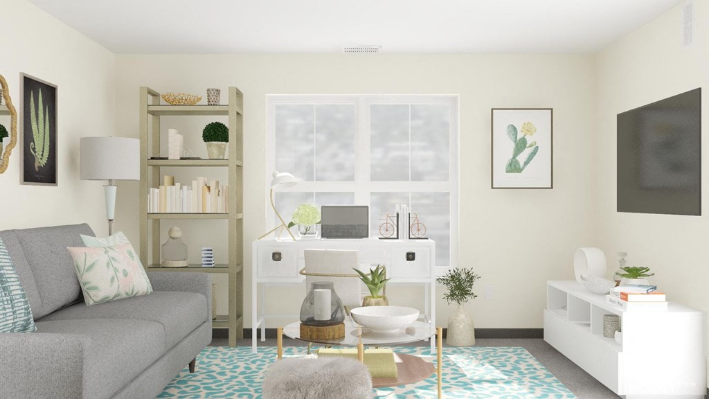 Living Space Renderings Wharfside Commons Renovations Affordable Apartments in Middletown CT