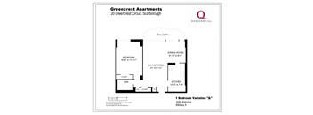 1 Bedroom Variation B
