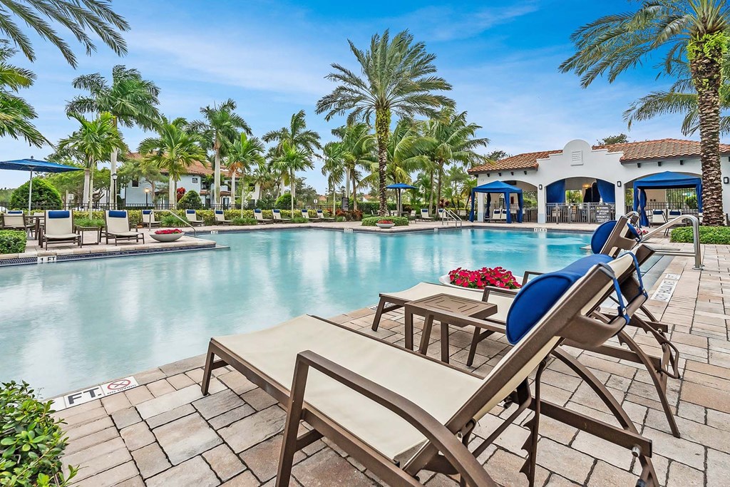 Poolside Seating at Barcelona Jupiter, Florida, 33458