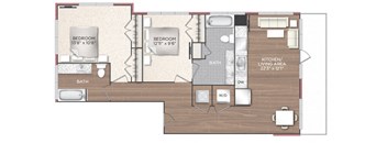 2K Floor Plan  at 511 Meeting, South Carolina