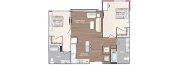 2F Floor Plan at 511 Meeting, Charleston
