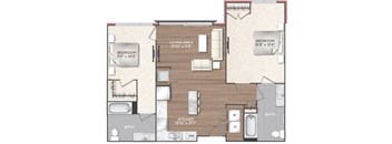 2F-A Floor Plan at 511 Meeting, South Carolina, 29403