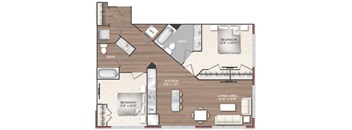 2A Floor Plan at 511 Meeting, Charleston