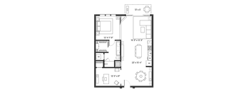 Urban Lofts 1095 Floor Plan at SLX Atlanta, Georgia, 30341