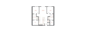 bedroom floor plan | apartments in garland tx | the mille brookhaven apartment homes at The Maven, Suwanee, 30024