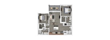 2 bed 2 bath A at Lucie at Tradition Apartments, Florida