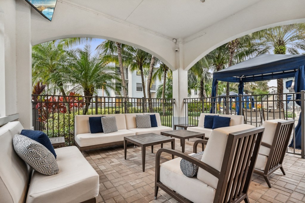 Patio at Barcelona Jupiter, Florida