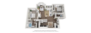 two bedroom floor plan in Lithia Springs, GA