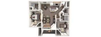 Emerald Floor Plan at Stonelake at the Arboretum, Austin