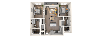 B1 Floor Plan  at The District at Rosemary, Sarasota, FL