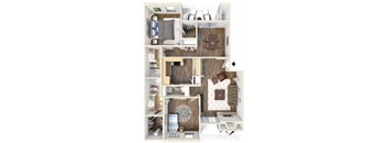 Primrose Floor Plan at High Oaks, Austin