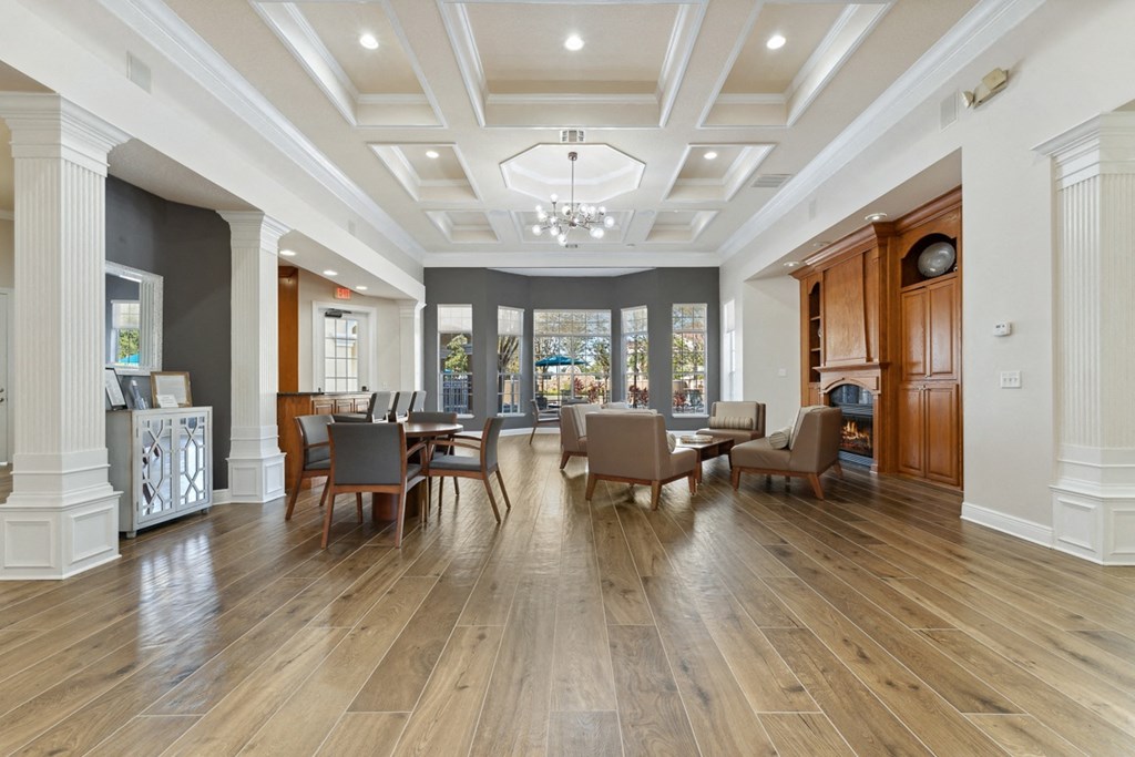 a large living room with a dining room and a kitchen at Grandeville on Saxon, Orange City