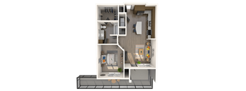 Cantania Floor Plan at The Rialto, Florida, 32819