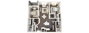 Iris Floor Plan at Barcelona Jupiter, Florida