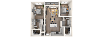 B3 Floor Plan at The District at Rosemary, Sarasota, Florida