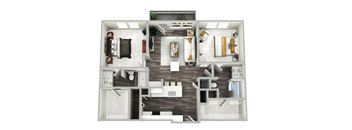 Piedmont Floor Plan at Emblem Alpharetta, Alpharetta, GA
