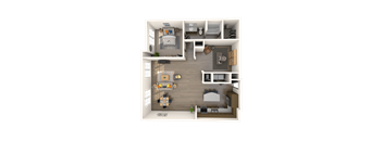Trapani Floor Plan at The Rialto, Orlando, FL, 32819