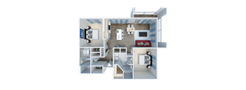 Silos Floor Plan at The Legend, Waco, Texas