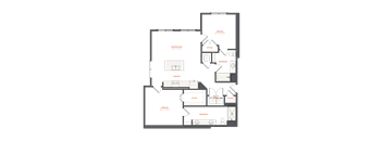 a floor plan of a house at The Maven, Suwanee, GA